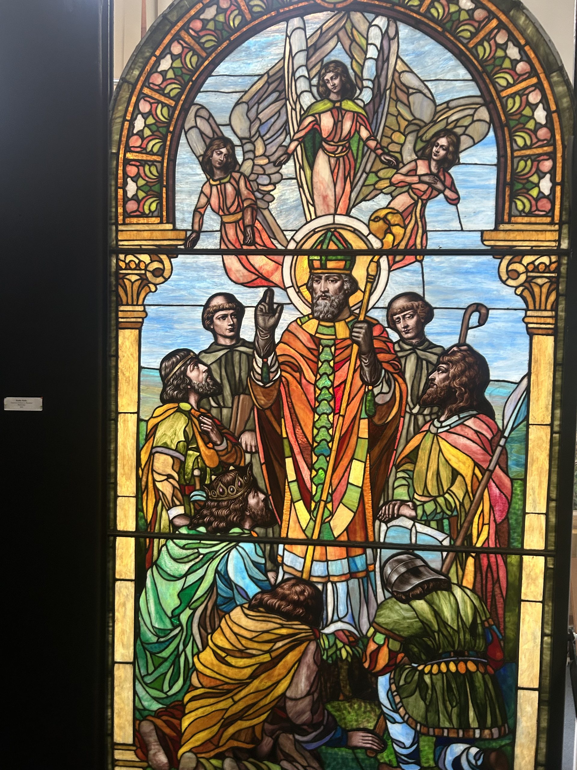 Picture of a glass panel art