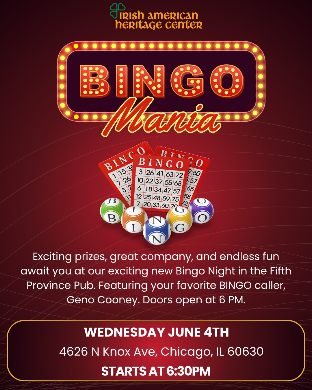 Bingo Mania June 4